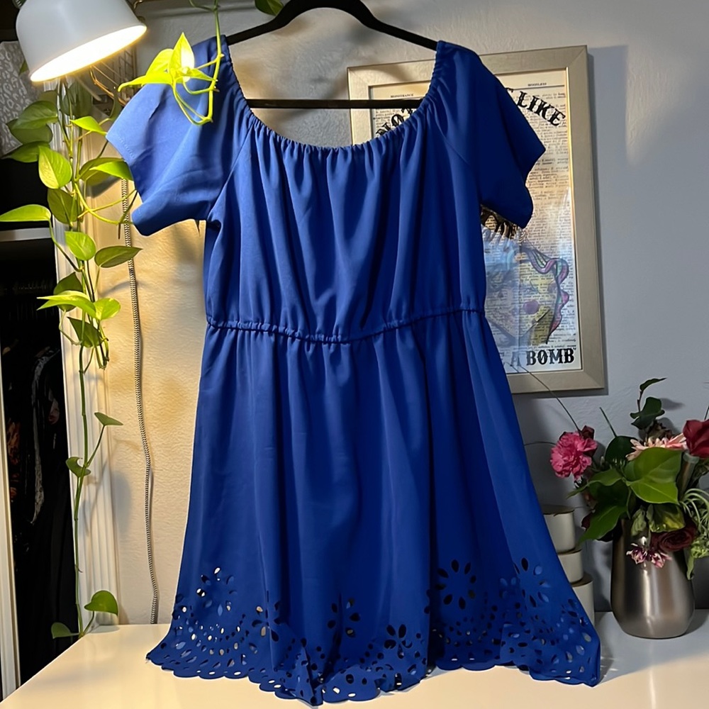 Never worn royal blue 2X dress